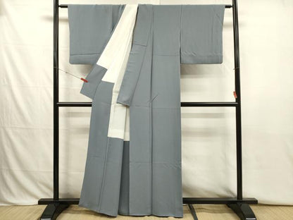 平和屋着物■上質な色無地　秘色色　正絹　逸品　DABJ2789ya