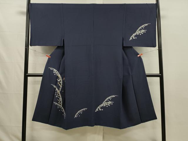 平和屋着物■男性　訪問着　刺繍　舞花文　金彩　正絹　逸品　DABJ2793ya