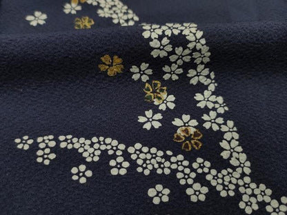 平和屋着物■男性　訪問着　刺繍　舞花文　金彩　正絹　逸品　DABJ2793ya