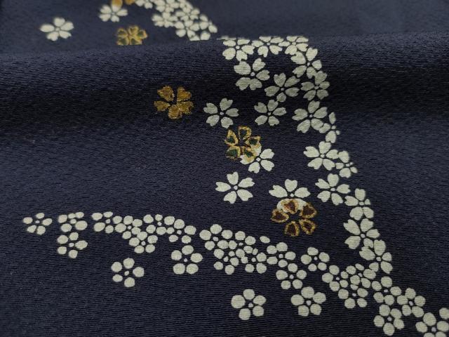平和屋着物■男性　訪問着　刺繍　舞花文　金彩　正絹　逸品　DABJ2793ya