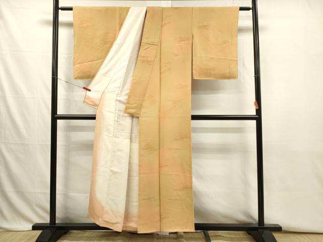 平和屋着物■上質な小紋　風景松地紋　暈し染め　正絹　逸品　DABJ2805ya