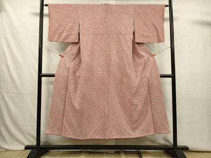 平和屋着物■大変加工の良い総絞り小紋　正絹　逸品　DABJ2811ya