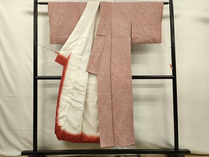 平和屋着物■大変加工の良い総絞り小紋　正絹　逸品　DABJ2811ya