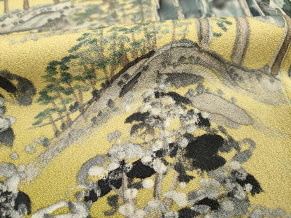 平和屋着物■訪問着　作家物　手描き　風景人物文　暈し染め　正絹　逸品　DABJ2812ya