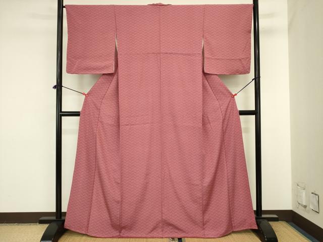 平和屋着物■江戸小紋　幾何学文　正絹　逸品　DABJ2821ya