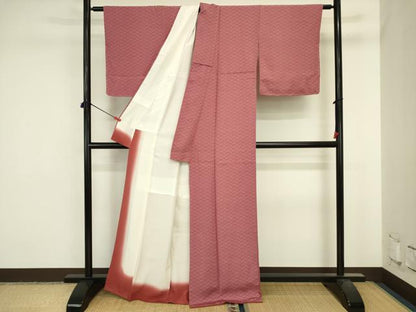 平和屋着物■江戸小紋　幾何学文　正絹　逸品　DABJ2821ya