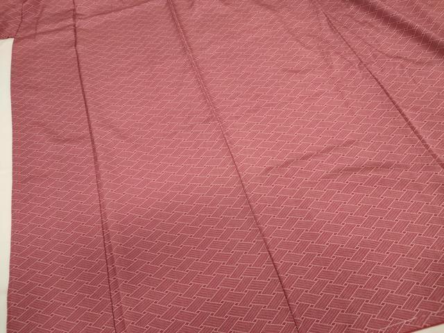平和屋着物■江戸小紋　幾何学文　正絹　逸品　DABJ2821ya