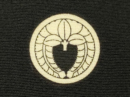 平和屋着物■豪華黒留袖　地紙飛鶴花文　金銀彩　正絹　逸品　DABJ2824ya