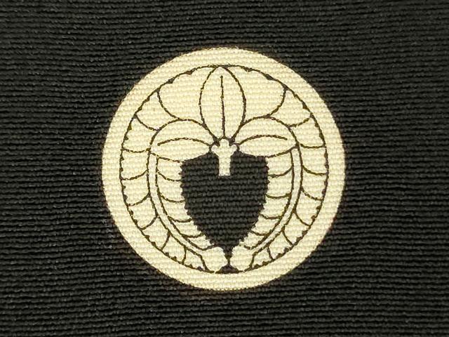 平和屋着物■豪華黒留袖　地紙飛鶴花文　金銀彩　正絹　逸品　DABJ2824ya
