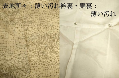 平和屋着物■上質な小紋　石畳文　暈し染め　正絹　逸品　DABJ2825ya