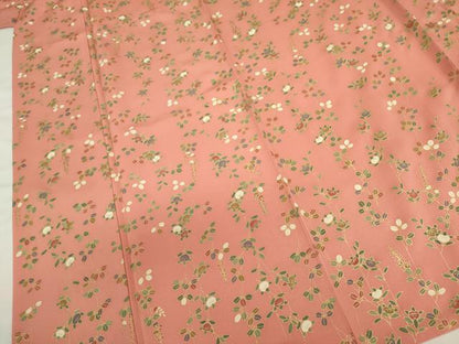 平和屋着物■上質な小紋　草花文　金彩　正絹　逸品　DABJ2829ya