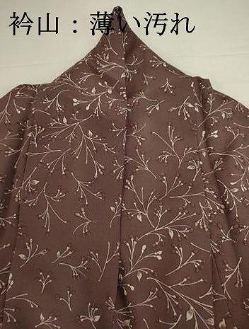 平和屋着物■上質な小紋　枝花文　暈し染め　正絹　逸品　DABJ2830ya