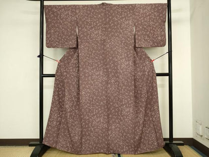 平和屋着物■上質な小紋　枝花文　暈し染め　正絹　逸品　DABJ2830ya