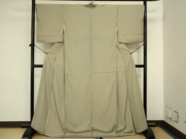 平和屋着物■上質な小紋　間道　正絹　逸品　DABJ2835ya