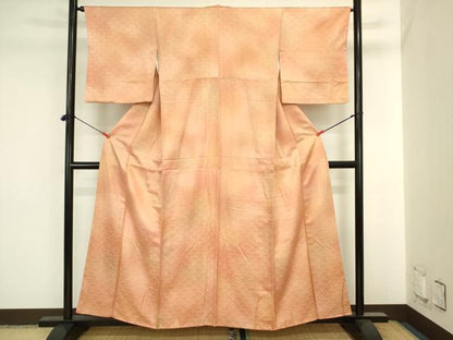 平和屋着物■上質な小紋　青海波地紋　暈し染め　正絹　逸品　DABJ2841ya