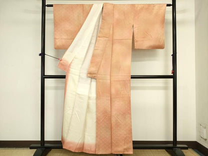 平和屋着物■上質な小紋　青海波地紋　暈し染め　正絹　逸品　DABJ2841ya