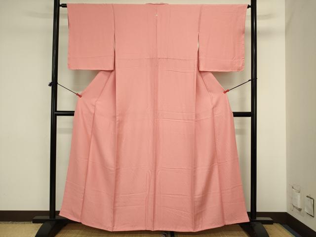 平和屋着物■上質な色無地　霞地紋　東雲色　正絹　逸品　DABJ2843ya