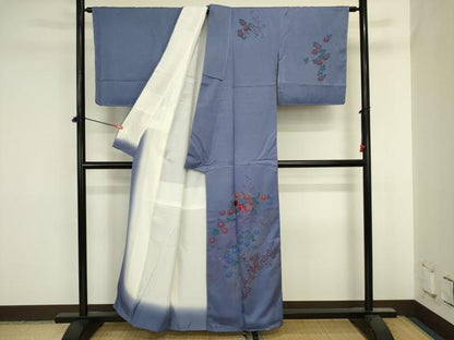 平和屋着物■訪問着　刺繍　草花文　金彩　正絹　逸品　未使用　DABJ2844ya