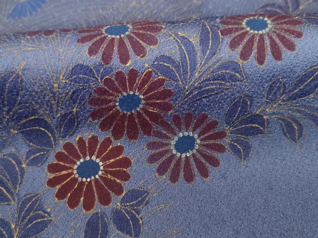 平和屋着物■訪問着　刺繍　草花文　金彩　正絹　逸品　未使用　DABJ2844ya