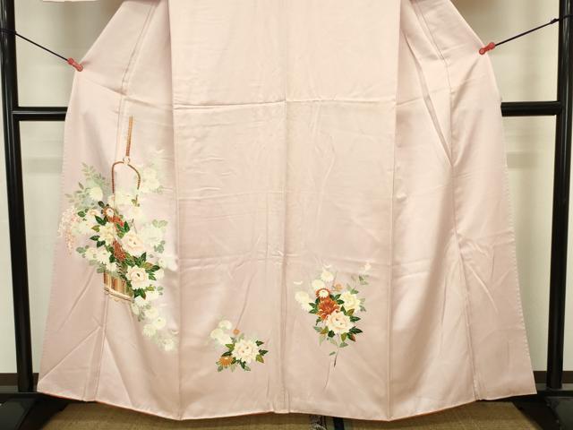 平和屋着物■訪問着　友禅　花籠文　正絹　逸品　DABJ2847ya