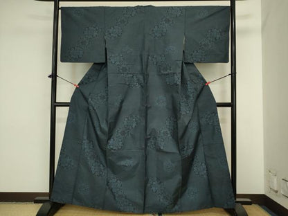 平和屋着物■本場大島紬　7マルキ　正倉院花文　正絹　逸品　DABJ2849ya
