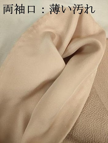 平和屋着物■上質な色無地　洗柿色　鬼しぼ縮緬　正絹　逸品　DABJ2863ya