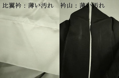 平和屋着物■豪華黒留袖　飛鶴扇面花車文　金彩　正絹　逸品　DABJ2870ya