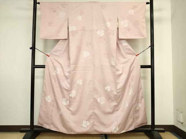 平和屋着物■上質な小紋　舞花文　高島屋扱い　正絹　逸品　DABJ2873ya