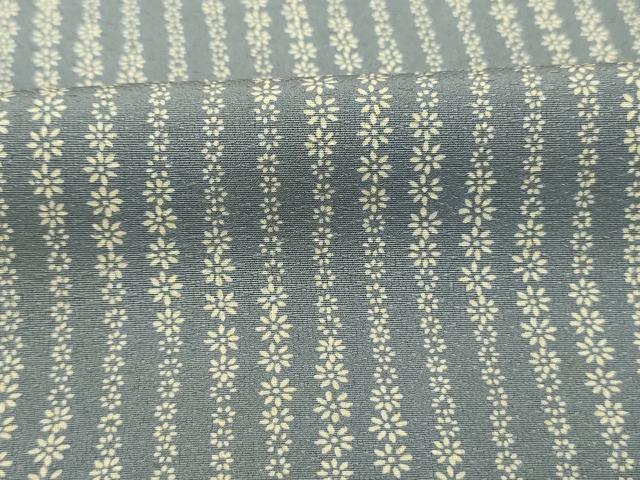平和屋着物■上質な小紋　斜縞花文　正絹　逸品　DABJ2885ya