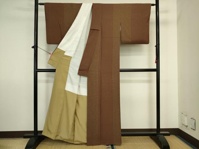 平和屋着物■訪問着　舞桜間道　正絹　逸品　DABJ2889ya