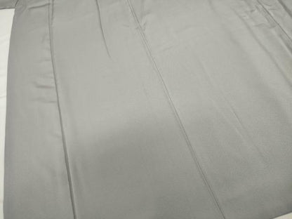 平和屋着物■上質な色無地　桔梗鼠色　正絹　逸品　DABJ2893ya
