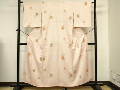 平和屋着物■上質な小紋　飾花文　正絹　逸品　DABJ2900ya