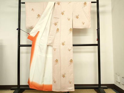 平和屋着物■上質な小紋　飾花文　正絹　逸品　DABJ2900ya