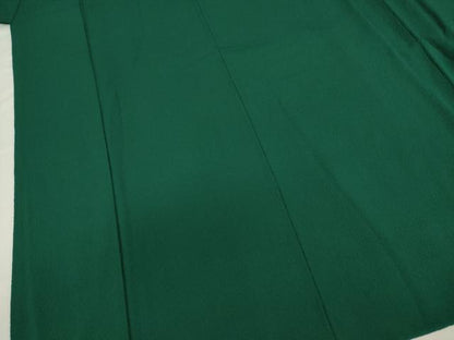 平和屋着物■染色作家　斉藤三才　色無地　三才鳥　鉄色　正絹　逸品　DABJ2901ya