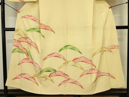 平和屋着物■訪問着　駒刺繍　雪芝文　銀彩　正絹　逸品　DABJ2906ya