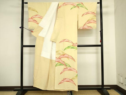 平和屋着物■訪問着　駒刺繍　雪芝文　銀彩　正絹　逸品　DABJ2906ya