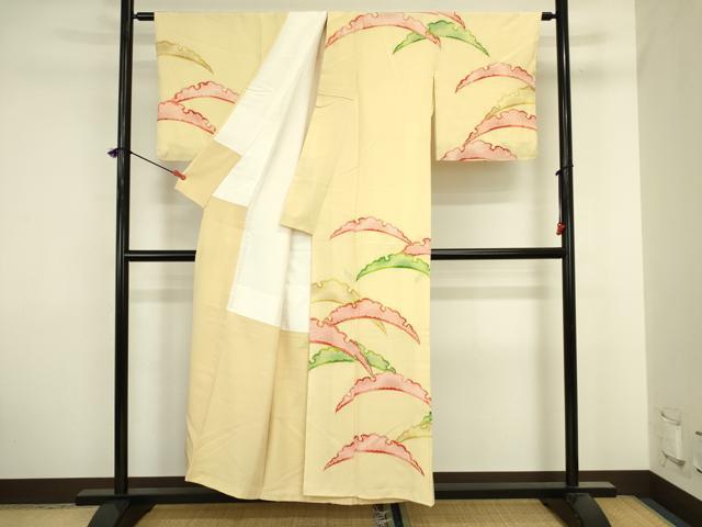 平和屋着物■訪問着　駒刺繍　雪芝文　銀彩　正絹　逸品　DABJ2906ya