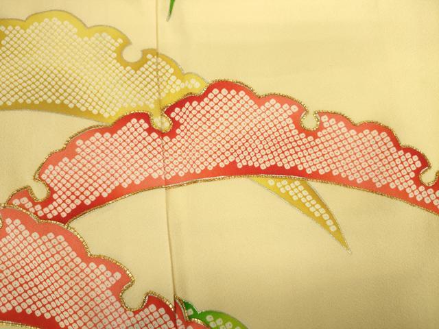 平和屋着物■訪問着　駒刺繍　雪芝文　銀彩　正絹　逸品　DABJ2906ya