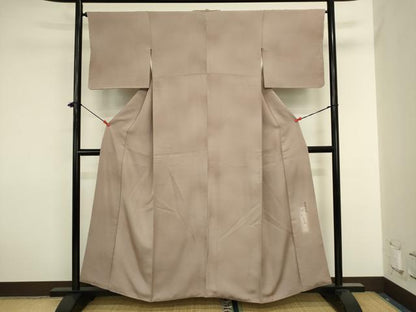 平和屋着物■上質な小紋　作家物　本草木染　菱尽くし地紋　暈し染め　正絹　逸品　DABJ2918ya