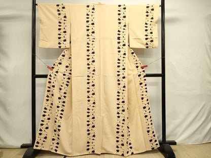 平和屋着物■訪問着　枝花文　正絹　逸品　DABJ2921ya