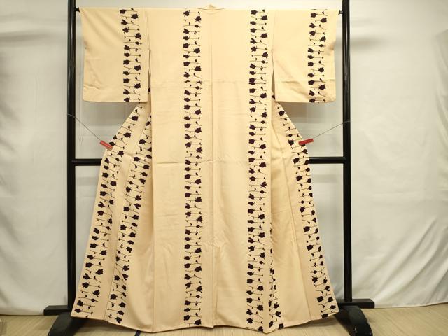 平和屋着物■訪問着　枝花文　正絹　逸品　DABJ2921ya