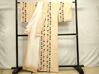 平和屋着物■訪問着　枝花文　正絹　逸品　DABJ2921ya