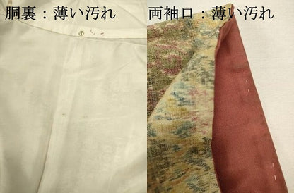 平和屋着物■上質な紬　花間道　正絹　逸品　DABJ2924ya
