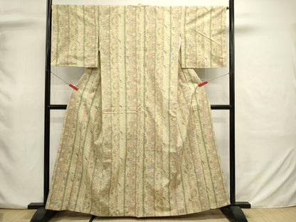 平和屋着物■上質な紬　花間道　正絹　逸品　DABJ2924ya