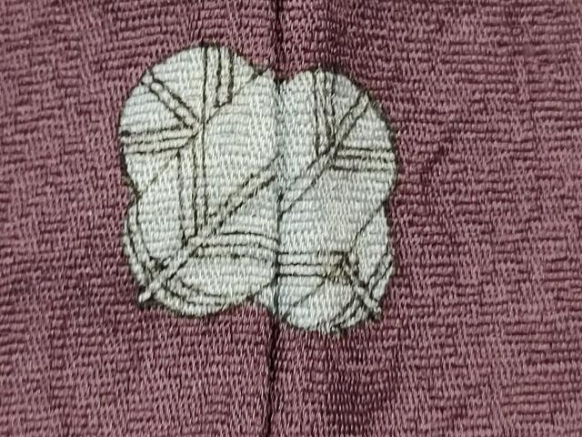 平和屋着物■上質な色無地　切嵌地紋　古代紫色　正絹　逸品　未使用　DABJ2937ya