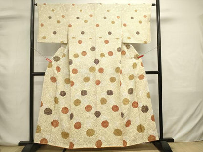 平和屋着物■訪問着　菊尽くし　金彩　正絹　逸品　DABJ2945ya