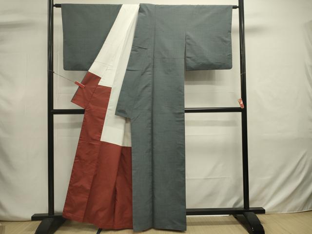 平和屋着物■上質な紬　霞文　正絹　逸品　DABJ2948ya