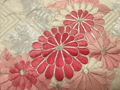 平和屋着物■豪華振袖　駒刺繍　絞り　立波花文　菊　暈し染め　銀彩　やまと誂製　正絹　逸品　DABJ2951ya