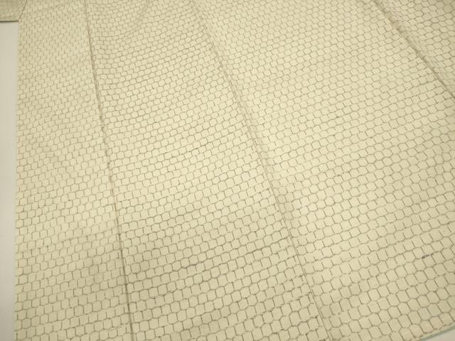 平和屋着物■上質な紬　亀甲尽くし　正絹　逸品　DABJ2954ya