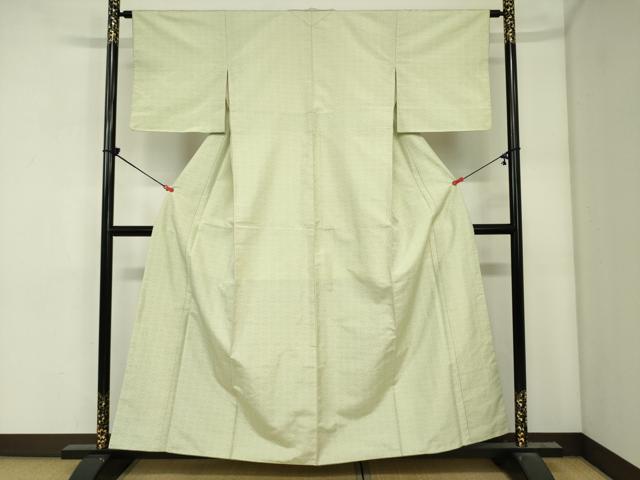 平和屋着物■上質な紬　菱尽くし　正絹　逸品　DABJ2956ya